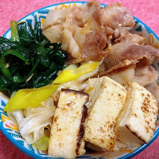 時間をかけずに! 豚すき焼き風